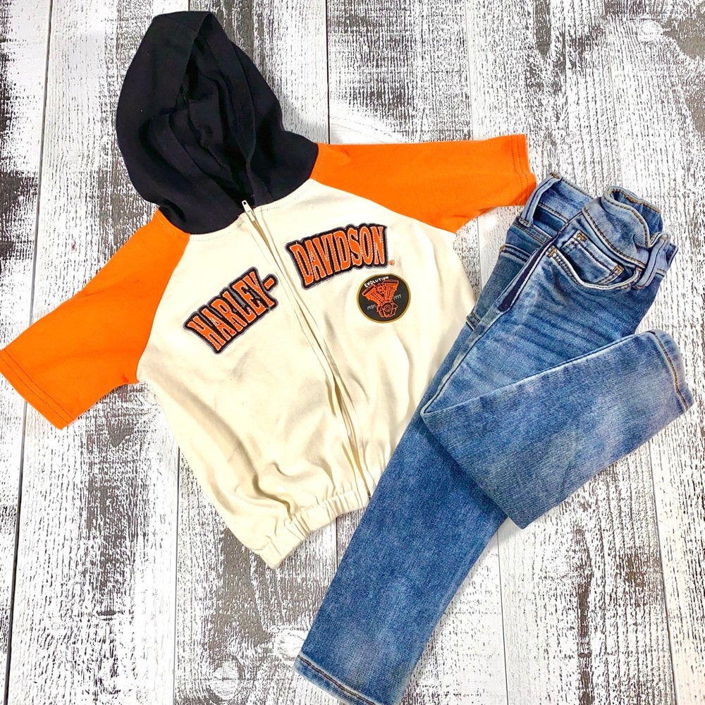 Vintage Harley Davidson Kids Jacket